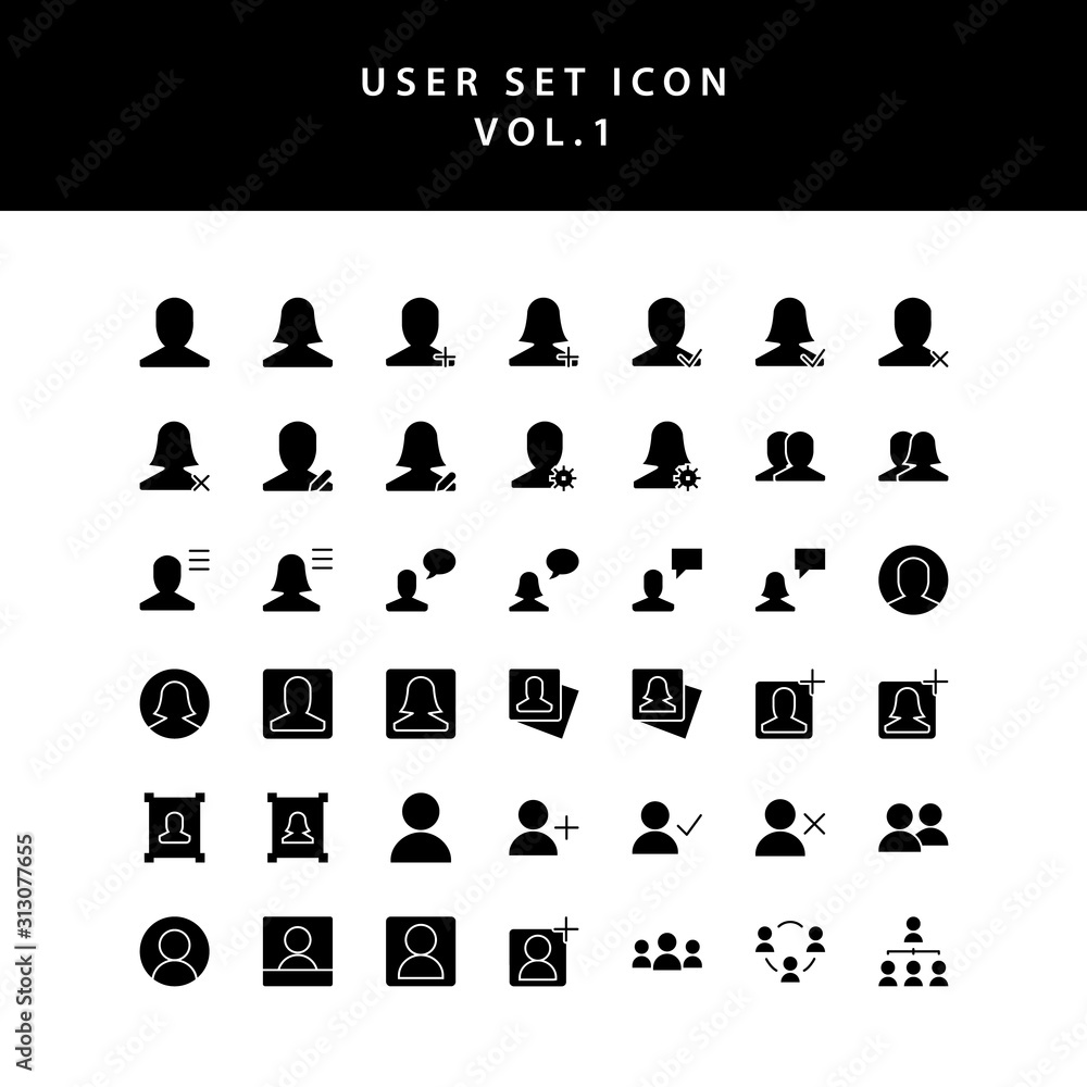user glyph style icon set vol1 user glyph style icon set vol1