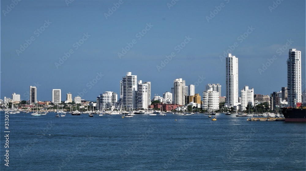 Fototapeta premium Skyline von Cartagena de Indias