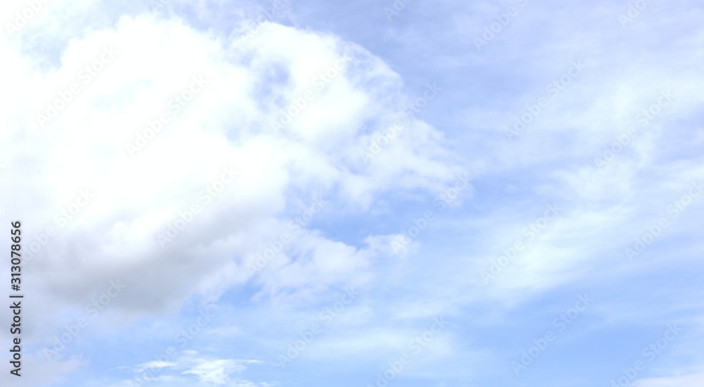 Blue sky with white cloud background Blue sky with white cloud background