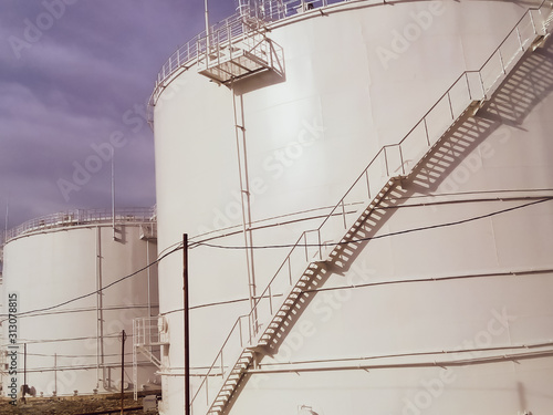 Storage tanks for petroleum products photo