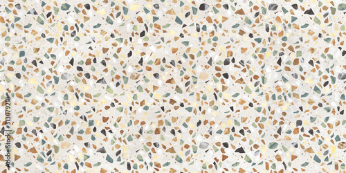 Colorful mosaic stones background, terrazzo marble texture