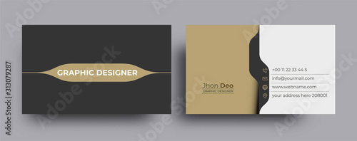 Modern Business Card - Creative and Clean Business Card Template.