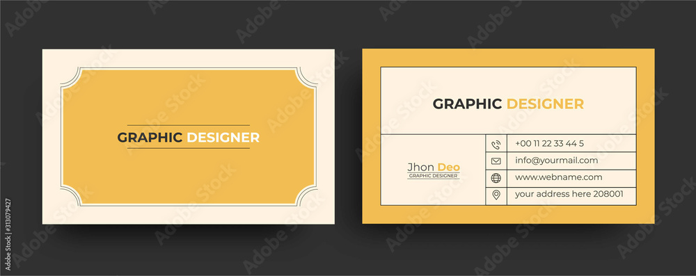 Modern Business Card - Creative and Clean Business Card Template. Modern Business Card - Creative and Clean Business Card Template.