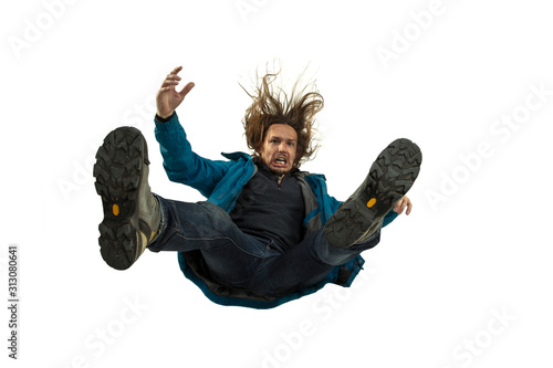 Cuadro en lienzo A second before falling
