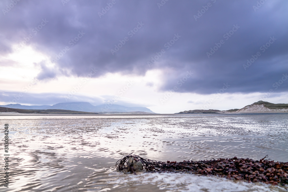 Ballinareava strand at the Sheskinmore Nature Reserve between Ardara and Portnoo in Donegal - Ireland