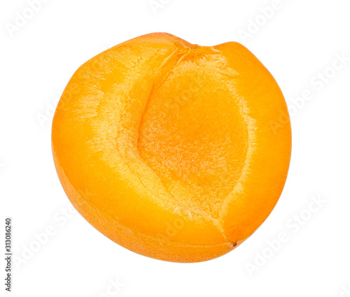 Apricot isolated on white background with clipping path