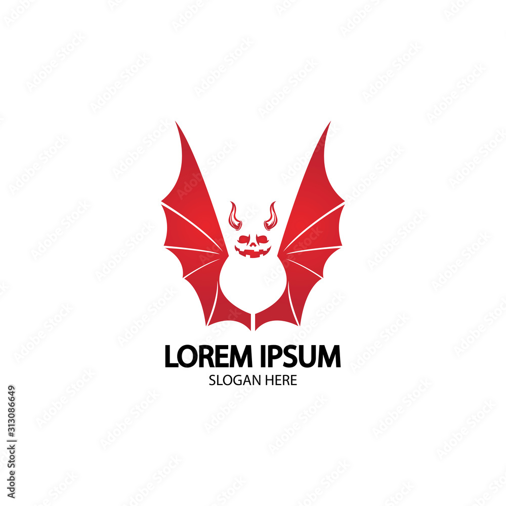 Devil logo vector icon template Devil logo vector icon template