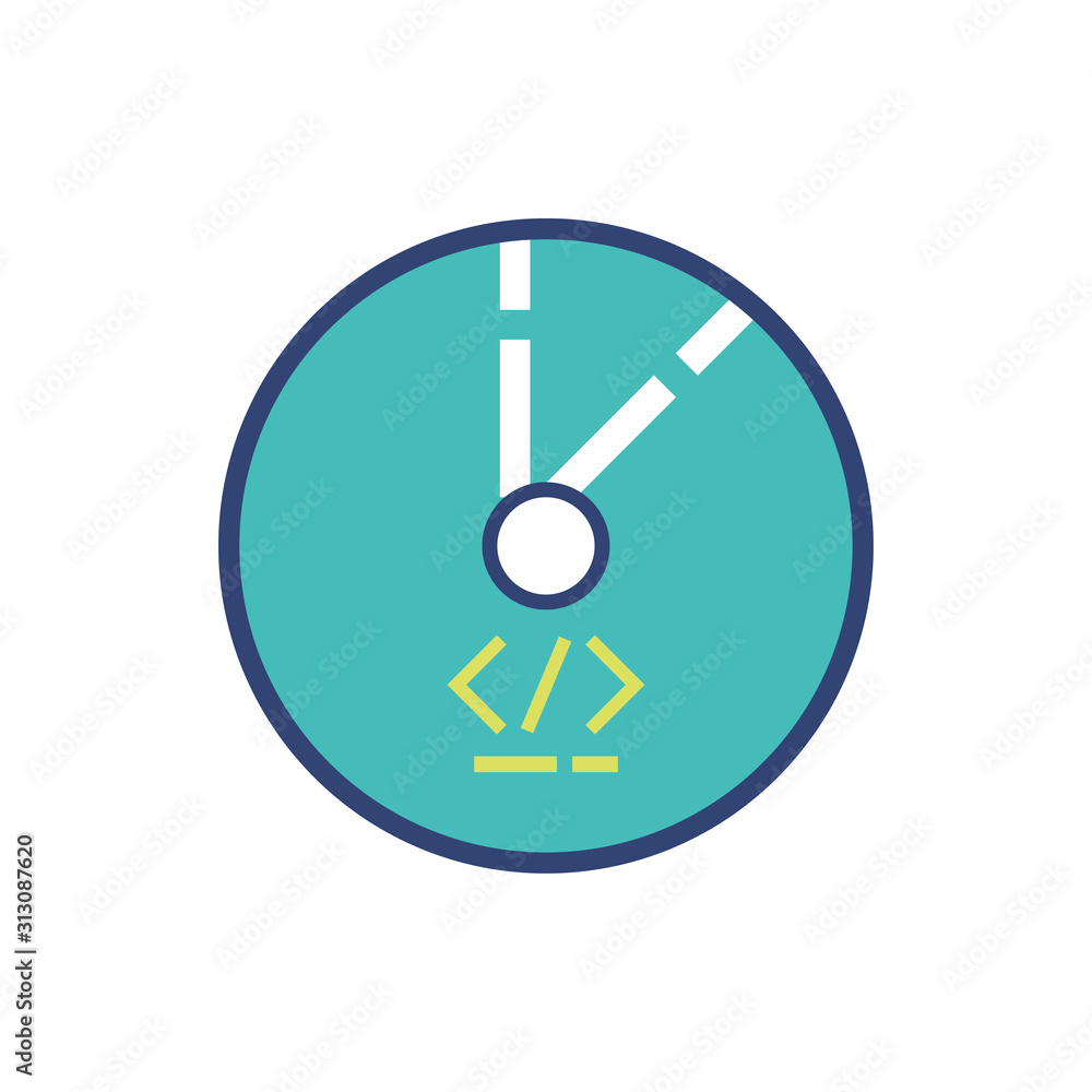 Isolated website code and cd vector design Isolated website code and cd vector design