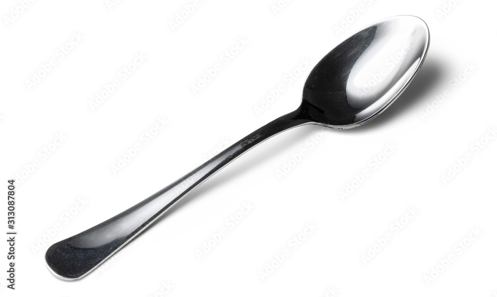 Cutlery dessert spoon isolated on white background Cutlery dessert spoon isolated on white background