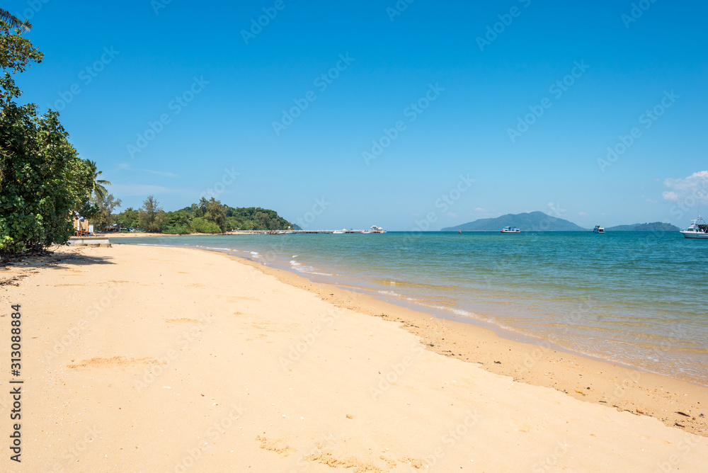 The island of Ko Phayam and the dreamlike beach named Ao Mae Mai on the east-side of the beautiful island in the Andaman sea