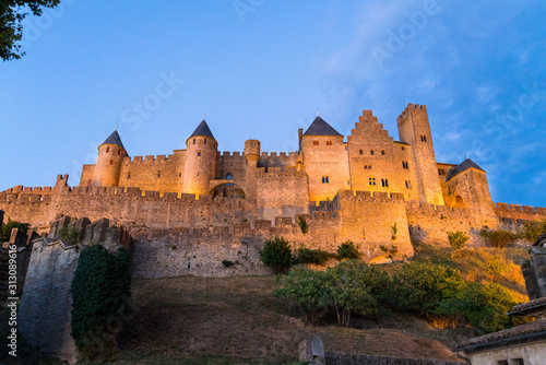 Medieval castle of Carcassonne in France