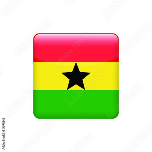 Free Download square  Ghana flag. Simple vector. National flag of Ghana  - GFXLoad
