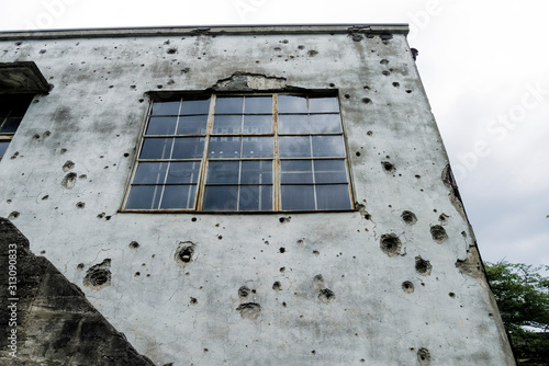 Bullet Marks on Wall