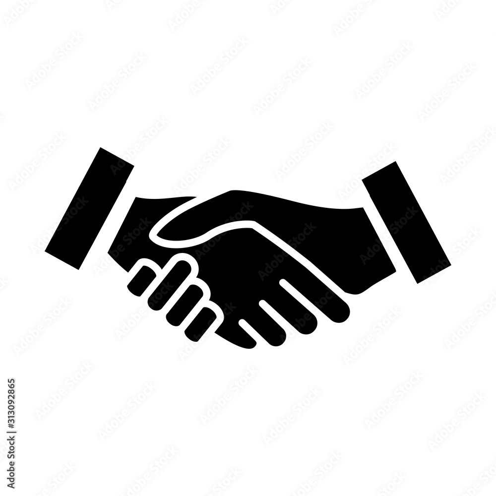 Hand Shake icon vector trendy design Hand Shake icon vector trendy design