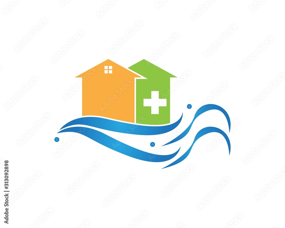 Disaster recovery logo vector illustration Stock Vector Adobe Stock