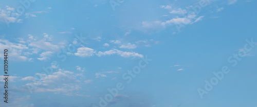 Photography Blue sky with cloud fluffy for background