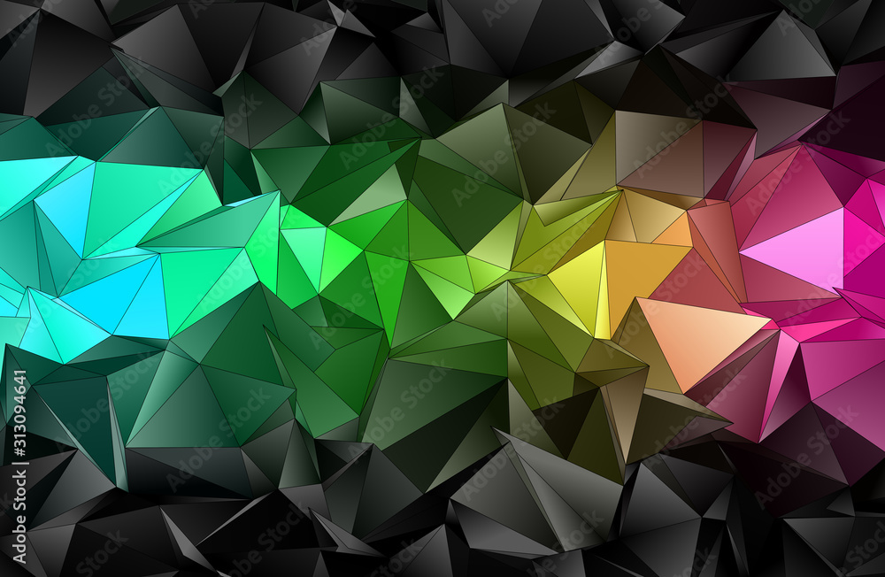 Obraz premium Abstract Low-Poly background. triangulated texture. Design 3d. Polygonal geometrical pattern. Triangular modern style