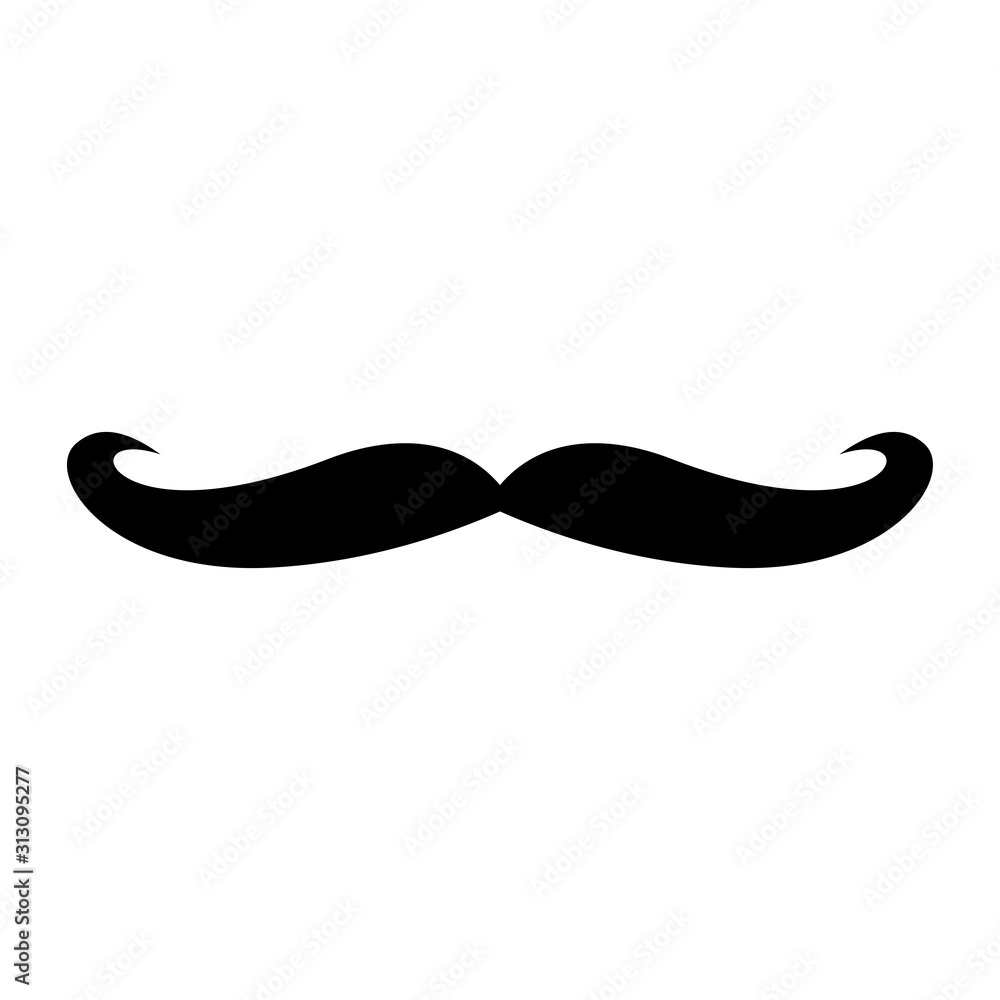 Mustache icon vector trendy design Mustache icon vector trendy design