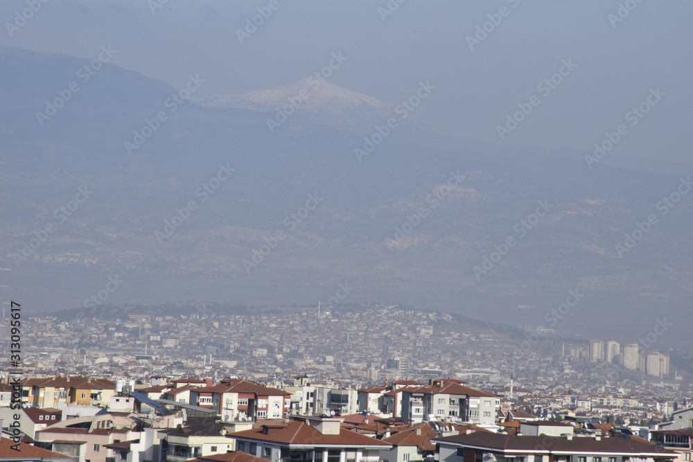 panoramic view of the Denizli city