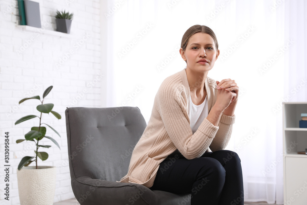Portrait of professional psychologist in modern office Portrait of professional psychologist in modern office