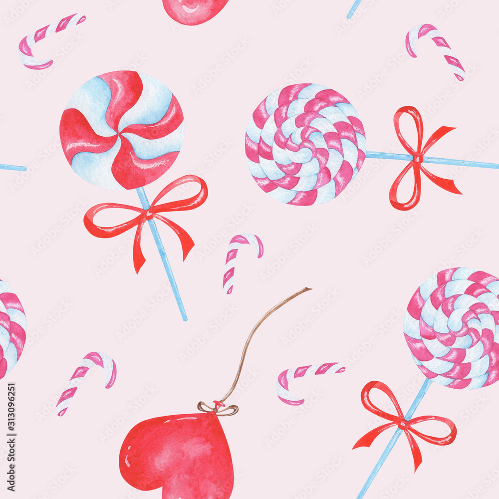 pattern of candies on Valentine's day pattern of candies on Valentine's day
