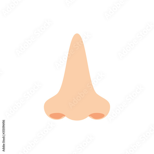 Isolated nose icon vector design