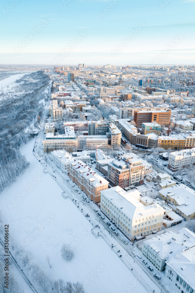 View of the Verkhnevolzhsky embankment in Nizhny Novgorod