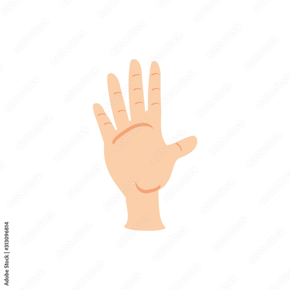 Isolated hand icon vector design Isolated hand icon vector design