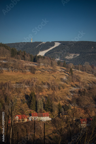 Autumn landscape in the mountains