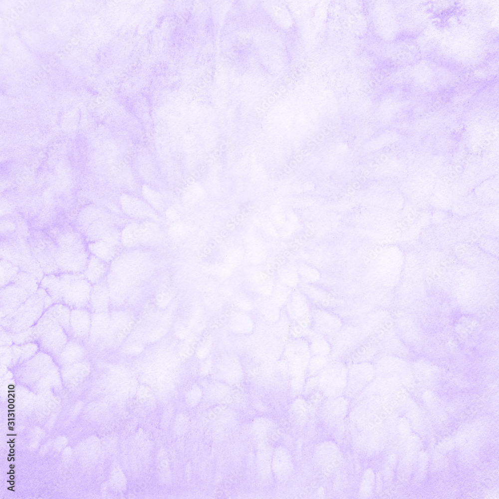 Violet watercolor background. Soft square texture. Abstract art.