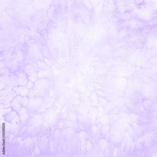 Violet watercolor background. Soft square texture. Abstract art.