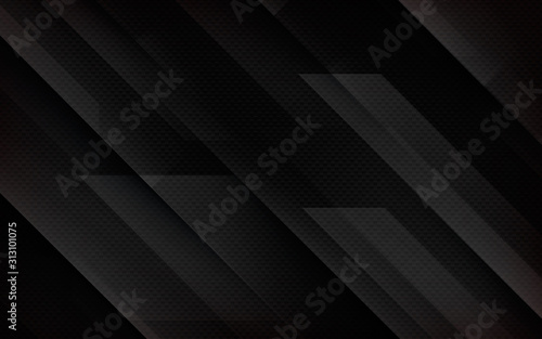 Black abstract geometric background. Modern shape concept.