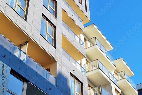  Modern apartment building