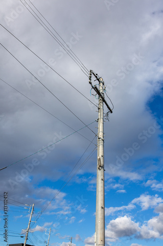 Wallpaper Mural 電柱 Torontodigital.ca