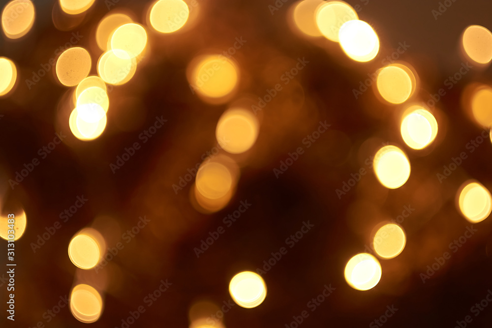 beautiful yellow bokeh lights background on dark beautiful yellow bokeh lights background on dark