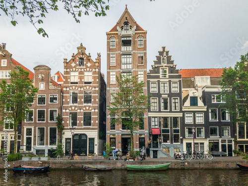 Row of canal houses on the Herengracht canal