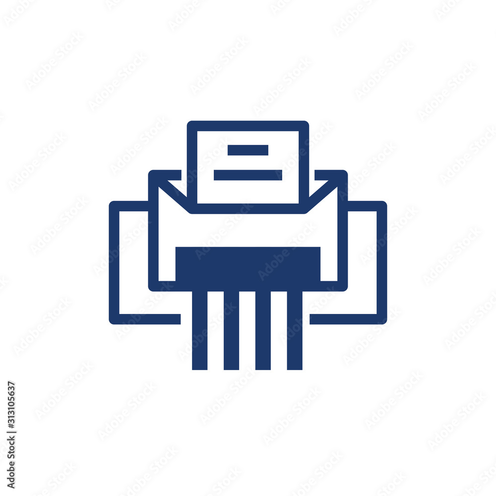 Isolated paper and shredder vector design Isolated paper and shredder vector design
