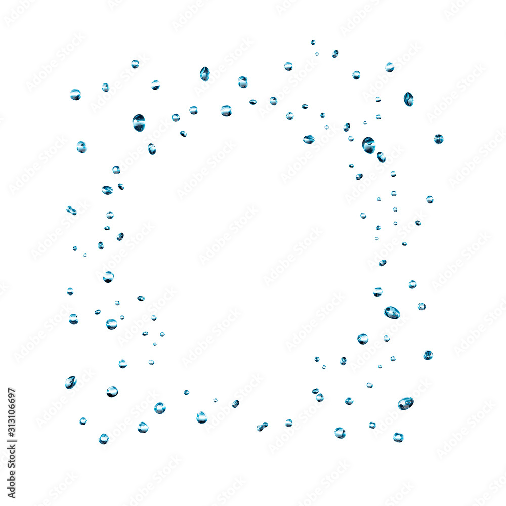 3dレンダリングによる弾ける水滴の背景用イラスト Stock Illustration Adobe Stock