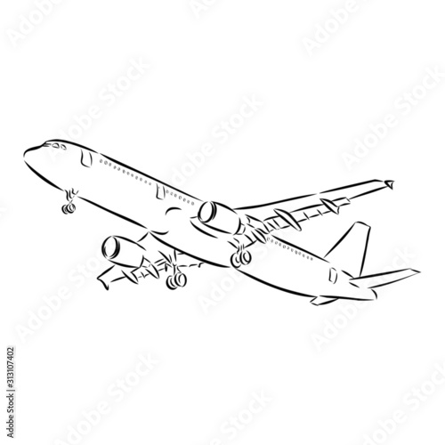airplane in the sky