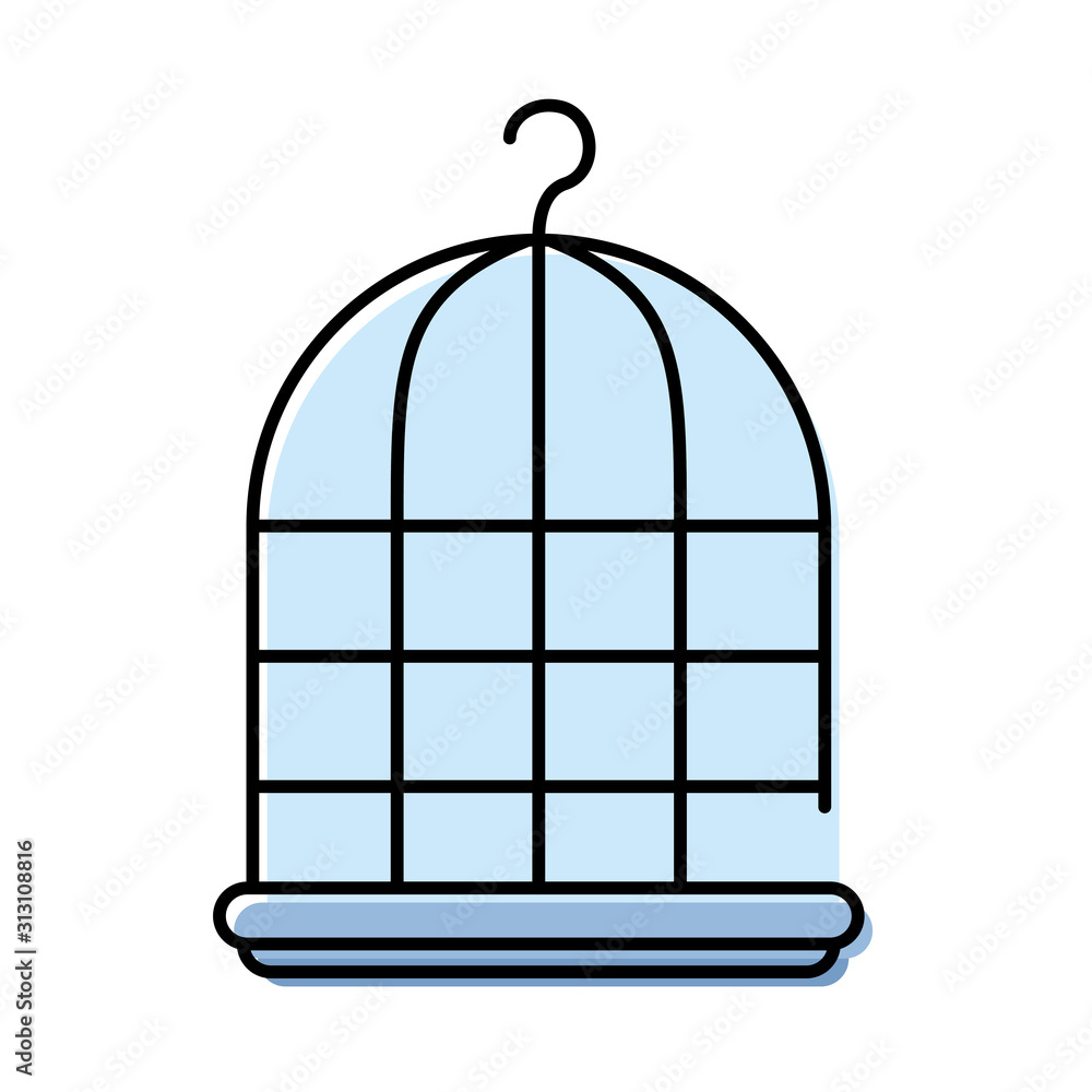 cage mascot care element icon cage mascot care element icon