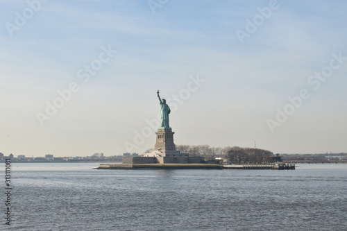 View of Statue of Liberty from ship © Majed