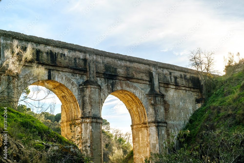 Aquaduct Arroyo de Don Ventura, Malaga province, Spain