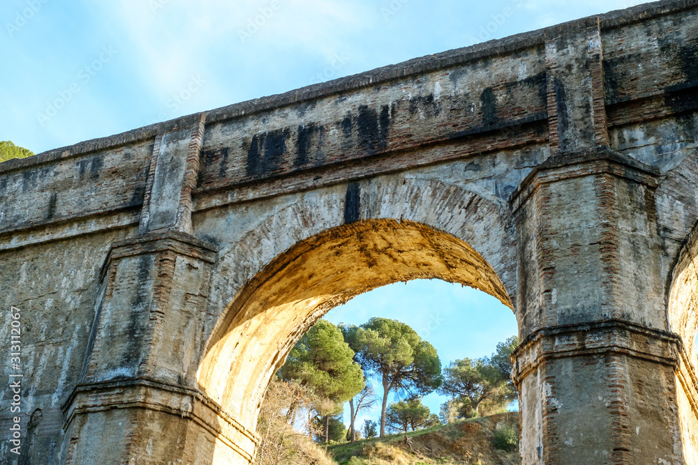 Aquaduct Arroyo de Don Ventura, Malaga province, Spain Aquaduct Arroyo de Don Ventura, Malaga province, Spain