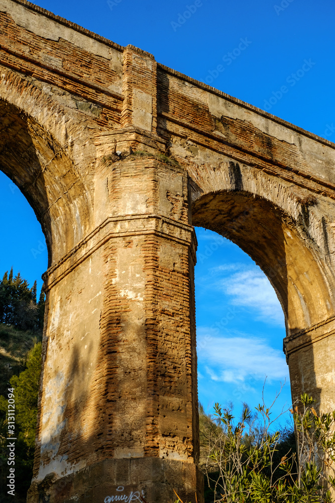 Aquaduct Arroyo de Don Ventura, Malaga province, Spain