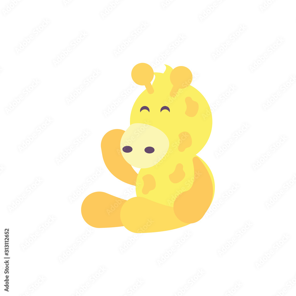 Cute giraffe cartoon vector design Cute giraffe cartoon vector design