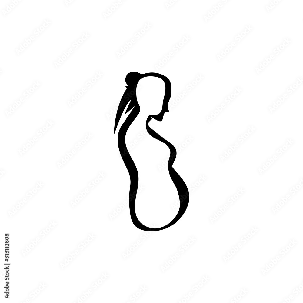 Pregnant logo template vector icon illustration design Pregnant logo template vector icon illustration design