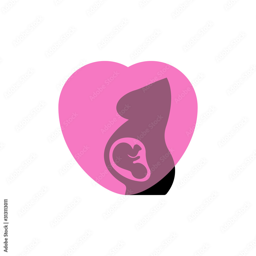 Pregnant logo template vector icon illustration design Pregnant logo template vector icon illustration design