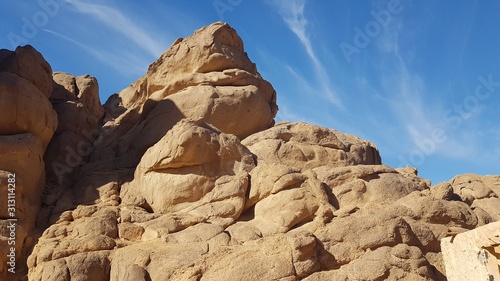 Landscape with mountain in Safari Sharm  Egypt