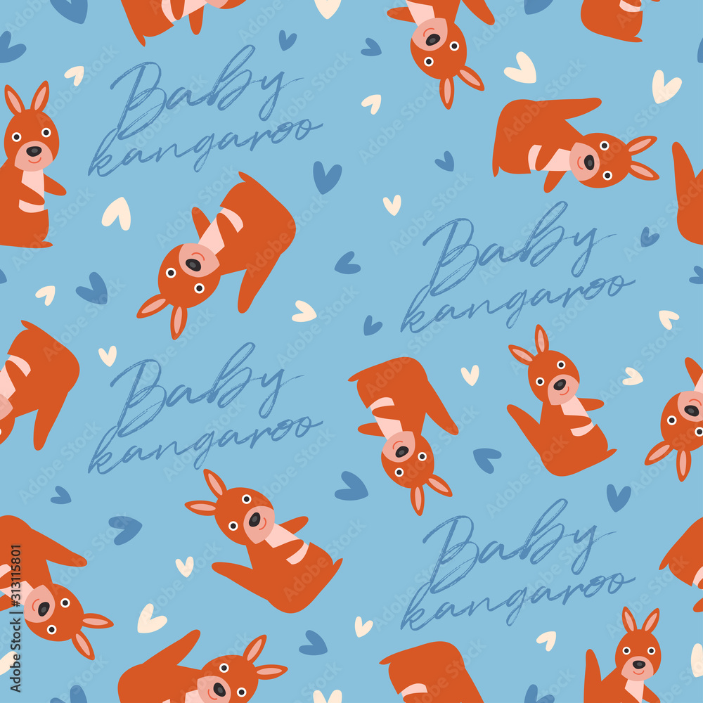 Big set of young animal seamless pattern : Vector Illustration Big set of young animal seamless pattern : Vector Illustration