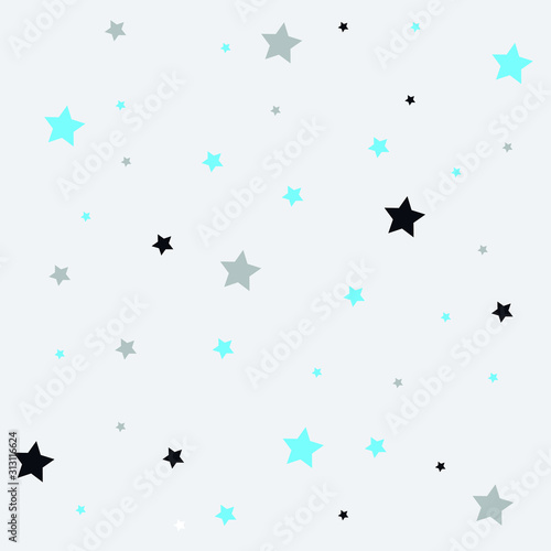 blue background with stars © lillyrosy